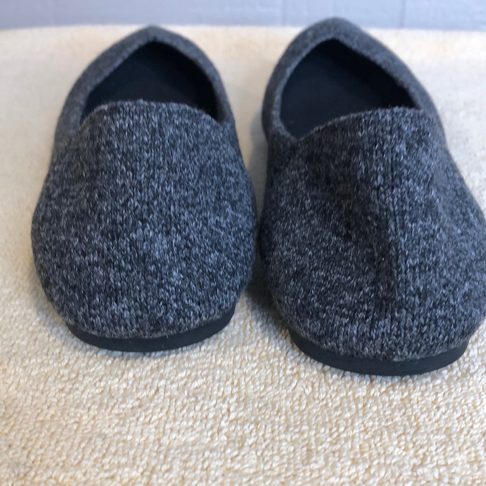 Mia Izzy Flannel Flyknit Pointed Toe Charcoal Gray Women's 9M Ballet Flats Shoe - Picture 6 of 9